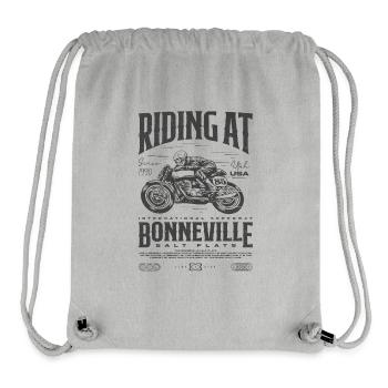 Bonneville Salt Flats Motorrad Geburtstag 1990 - Stanley/Stella recycelter Gym Bag - Grau meliert - Vorne