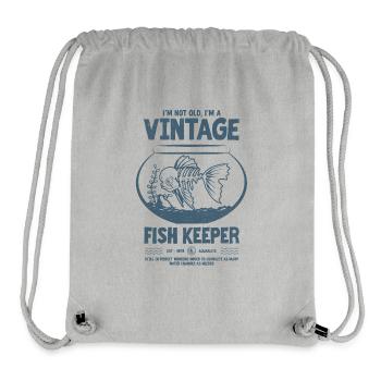 Vintage Fish Keeper Poisson Tropical Anniversaire 1978 - Sac à cordon recyclé Stanley/Stella - gris chiné - Devant