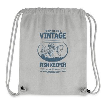 Vintage Fish Keeper Tropical Fish Birthday 2012 - Stanley/Stella Recycled Gym Bag - heather grey - Front