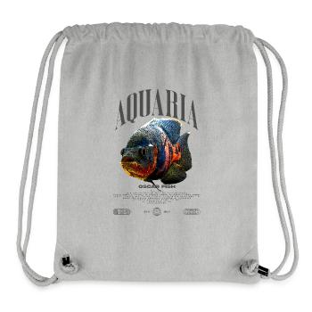 Oscar Fish Water Change Monster Fish - Stanley/Stella Recycled Gym Bag - heather grey - Front