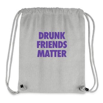 Lustige Betrunkene Freunde Materie Trinken - Stanley/Stella recycelter Gym Bag - Grau meliert - Vorne