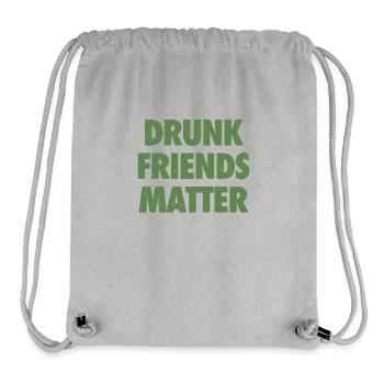 Lustige Betrunkene Freunde Materie Trinken - Stanley/Stella recycelter Gym Bag - Grau meliert - Vorne
