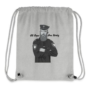 Bärtig Cop - Stanley/Stella recycelter Gym Bag - Grau meliert - Vorne