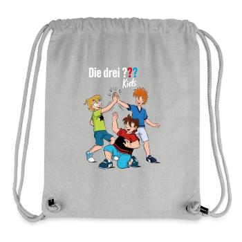 Die Drei ??? Kids Detektive - Stanley/Stella recycelter Gym Bag - Grau meliert - Vorne