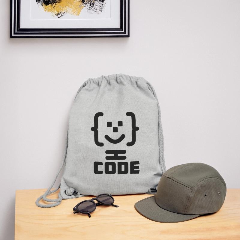 Hauptprogrammierer-Code-Logo mit Text CODE Stanley/Stella recycelter Gym Bag