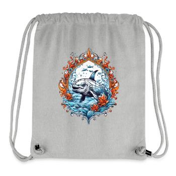 Sea Creatures, Fish - Stanley/Stella Recycled Gym Bag - heather grey - Front