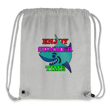 Shark - Stanley/Stella Recycled Gym Bag - heather grey - Front
