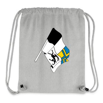 Flagge Graubünden, Schweiz - Stanley/Stella recycelter Gym Bag - Grau meliert - Vorne