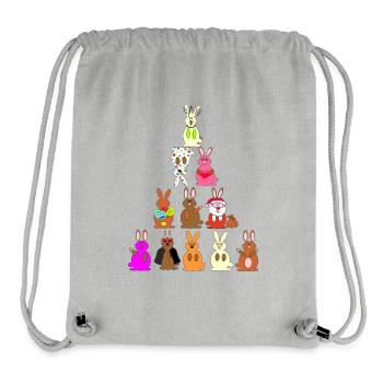 Funny Rabbit Comic Colorful - Stanley/Stella Recycled Gym Bag - heather grey - Front