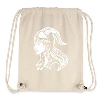 Wikinger Frau Kriegerin - Stanley/Stella recycelter Gym Bag - Naturweiß - Vorne