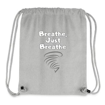 BREATH Durchatmen Selfcare – Self Love Statement - Stanley/Stella recycelter Gym Bag - Grau meliert - Vorne