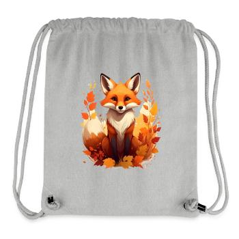 Fuch im Herbst - Stanley/Stella recycelter Gym Bag - Grau meliert - Vorne