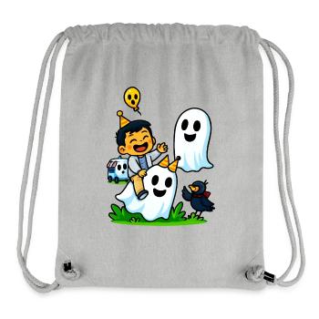 Child-friendly ghost party - Stanley/Stella Recycled Gym Bag - heather grey - Front