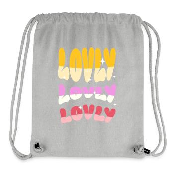 Liebe Lieblich Liebevoll - Stanley/Stella recycelter Gym Bag - Grau meliert - Vorne