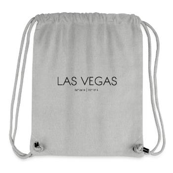 Las Vegas, Nevada, USA, Sin City - Stanley/Stella recycelter Gym Bag - Grau meliert - Vorne