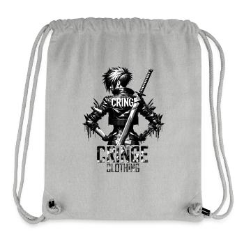 Noir Polygon Cyberpunk Rebel - Stanley/Stella recycelter Gym Bag - Grau meliert - Vorne