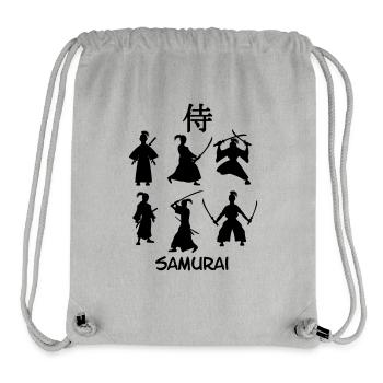 SamuraiJapanese Swordsman - Stanley/Stella Recycled Gym Bag - heather grey - Front