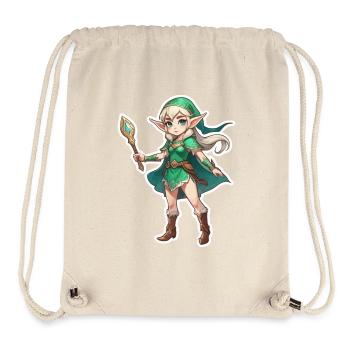 Elf Fantasy Illustration - Stanley/Stella recycelter Gym Bag - Naturweiß - Vorne