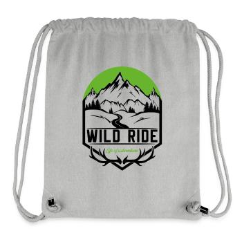 Wild Ride - Sac à cordon recyclé Stanley/Stella - gris chiné - Devant