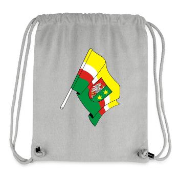 Drapeau : Lubusz Pologne - Sac à cordon recyclé Stanley/Stella - gris chiné - Devant