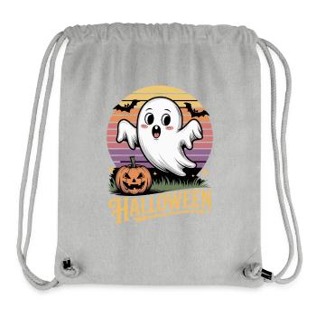Gespenstischer Halloween-Charme - Stanley/Stella recycelter Gym Bag - Grau meliert - Vorne