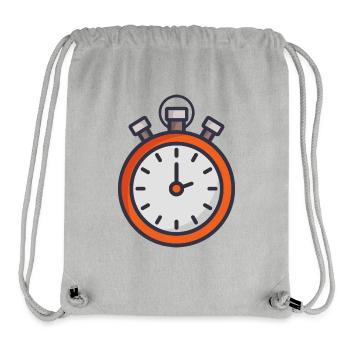 Stoppuhr - Stanley/Stella recycelter Gym Bag - Grau meliert - Vorne