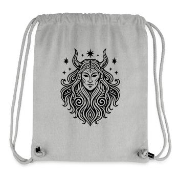 Rauhnächte Perchten Mask Pagan Symbol - Stanley/Stella Recycled Gym Bag - heather grey - Front