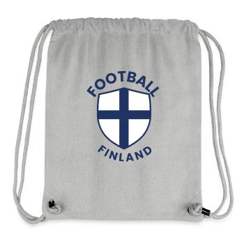 Design des finnischen Fußballschildes - Stanley/Stella recycelter Gym Bag - Grau meliert - Vorne