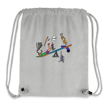 Geschicklichkeit - Stanley/Stella recycelter Gym Bag - Grau meliert - Vorne
