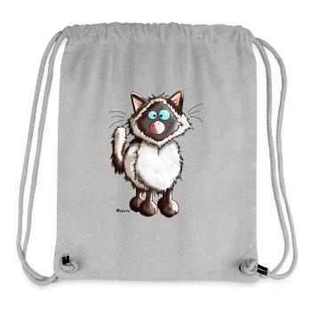 Rica Ragdoll - Stanley/Stella recycelter Gym Bag - Grau meliert - Vorne