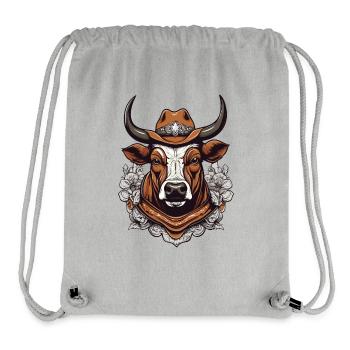 Bull Rider Bullfighter - Stanley/Stella Recycled Gym Bag - heather grey - Front