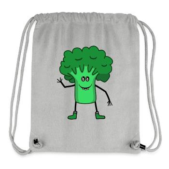 Broccoli Vegetables Garden Kitchen Dining Vegetarian - Stanley/Stella Recycled Gym Bag - heather grey - Front