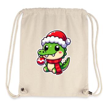 Jolly Crocodile Claus - Stanley/Stella recycelter Gym Bag - Naturweiß - Vorne