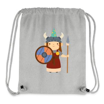 Anniversaire Viking Mum - Sac à cordon recyclé Stanley/Stella - gris chiné - Devant