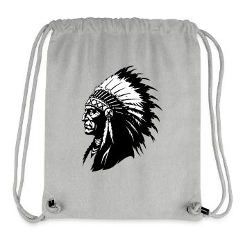 Indian Chief - Stanley/Stella Recycled Gym Bag - heather grey - Front