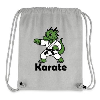 Karate Dragon - Stanley/Stella Recycled Gym Bag - heather grey - Front