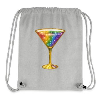 Galactic cocktail in rainbow colors - Stanley/Stella Recycled Gym Bag - heather grey - Front