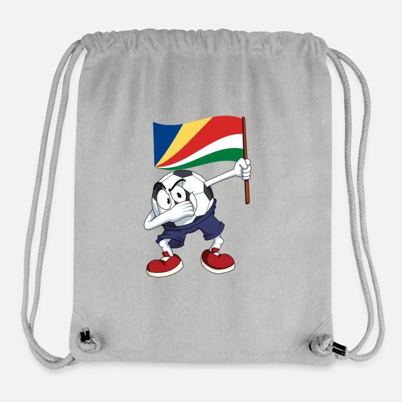 Seychellen Dabbing Fussball - Stanley/Stella recycelter Gym Bag - Grau meliert