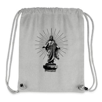 Jesus Christus - Stanley/Stella recycelter Gym Bag - Grau meliert - Vorne
