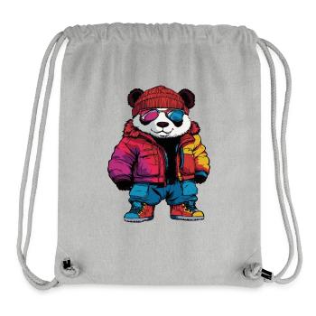Panda Fashion Winter - Stanley/Stella recycelter Gym Bag - Grau meliert - Vorne