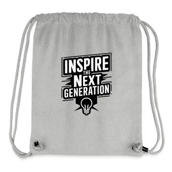 Inspirer la prochaine génération - Sac à cordon recyclé Stanley/Stella - gris chiné - Devant