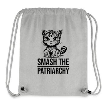 Smash The Patriarchy - Stanley/Stella Recycled Gym Bag - heather grey - Front