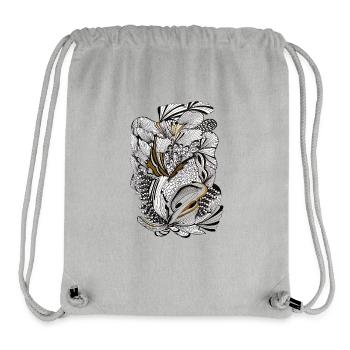 Noir Foliage Gold Accent - Stanley/Stella Recycled Gym Bag - heather grey - Front