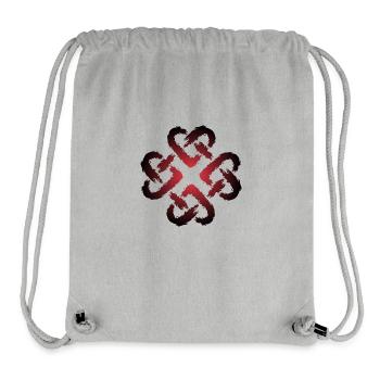 Keltische Knoten Herz Unendlichkeit - Stanley/Stella recycelter Gym Bag - Grau meliert - Vorne