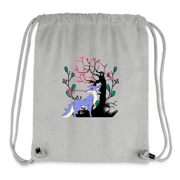 Vintage Fuchs Waldtier Füchse Natur - Stanley/Stella recycelter Gym Bag - Grau meliert - Vorne
