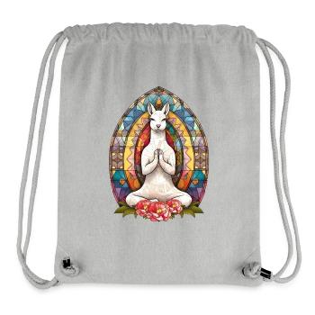 Yoga, Zen-Haltung, Zen - Stanley/Stella recycelter Gym Bag - Grau meliert - Vorne