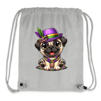 Mardi Gras Comic Mops - Stanley/Stella recycelter Gym Bag - Grau meliert - Vorne