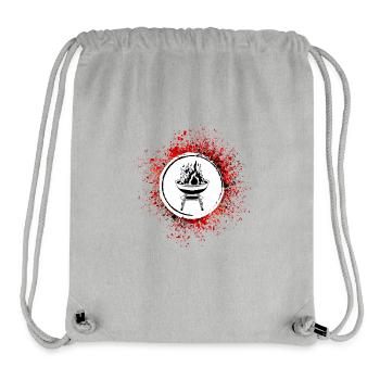 Steak Meat Grilling Bbq - Stanley/Stella Recycled Gym Bag - heather grey - Front