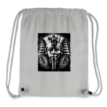 Pharao Porträt - Stanley/Stella recycelter Gym Bag - Grau meliert - Vorne