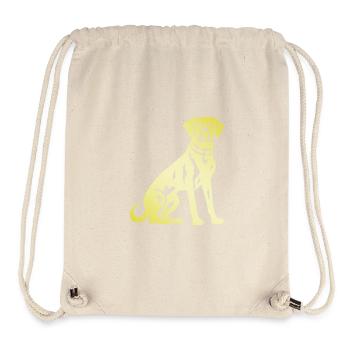 Dalmatian Dog Silhouette - Stanley/Stella Recycled Gym Bag - natural - Front